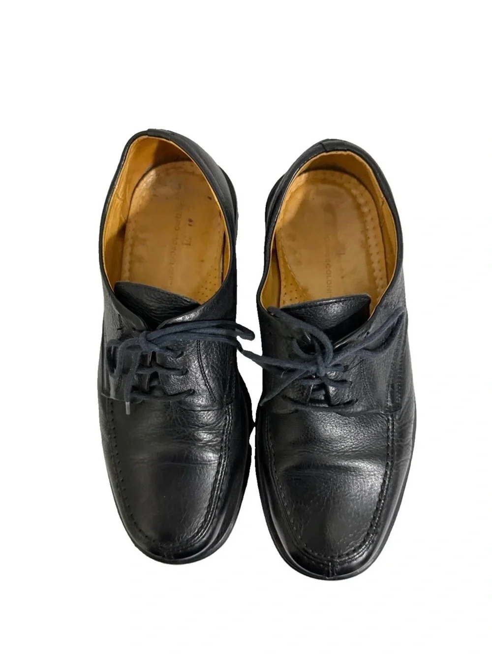 Sandro Moscoloni Vineyard Men's 8.5 D Black Leather Casual Oxford Shoes Comfort
